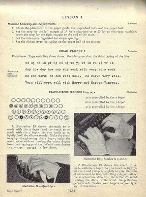 Typewriting course collage papers **INSTANT DOWNLOAD** 6 pages