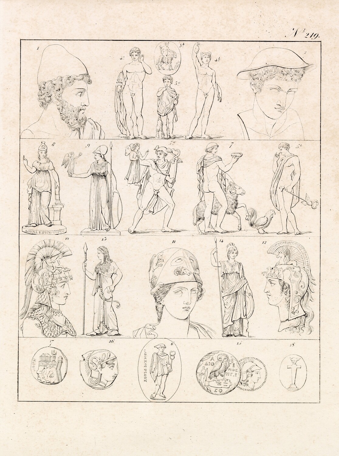 Roman Drawings collage pak instant download 5 pages
