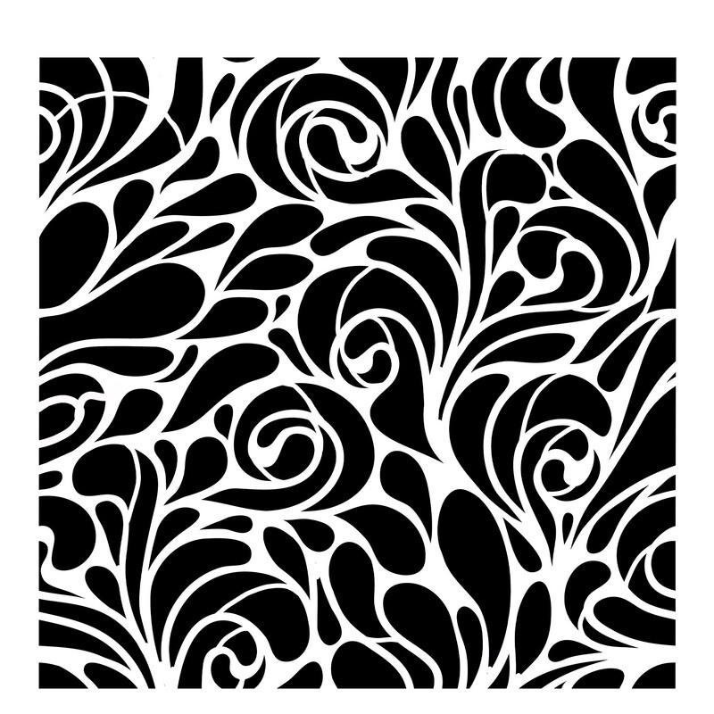 Retro Pattern 2 stencil 6x6