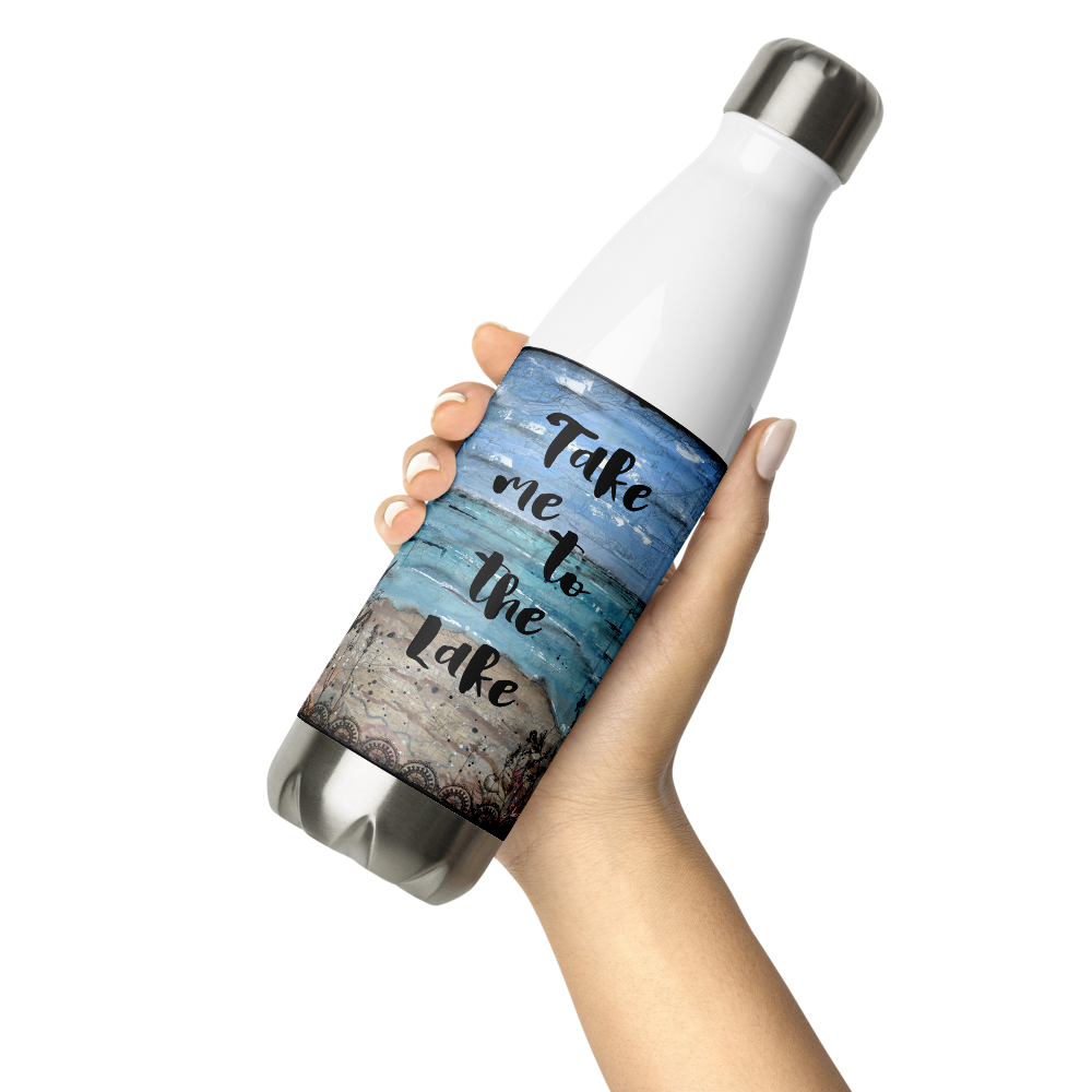Take me to the Lake Stainless Steel Water Bottle