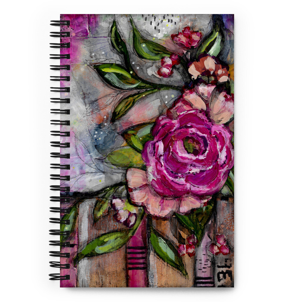 Strength tender and strong Spiral notebook with dotted pages