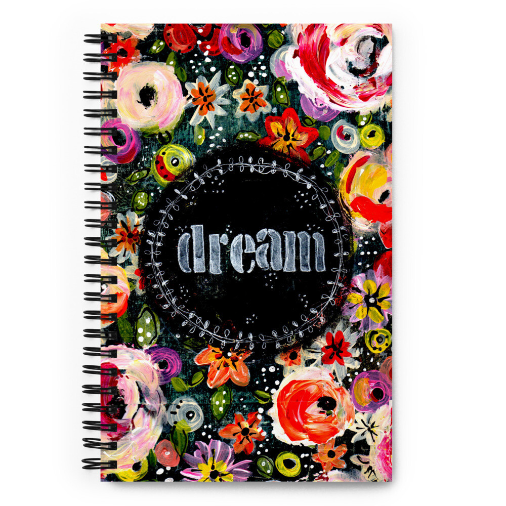 Dream Spiral notebook with dotted pages
