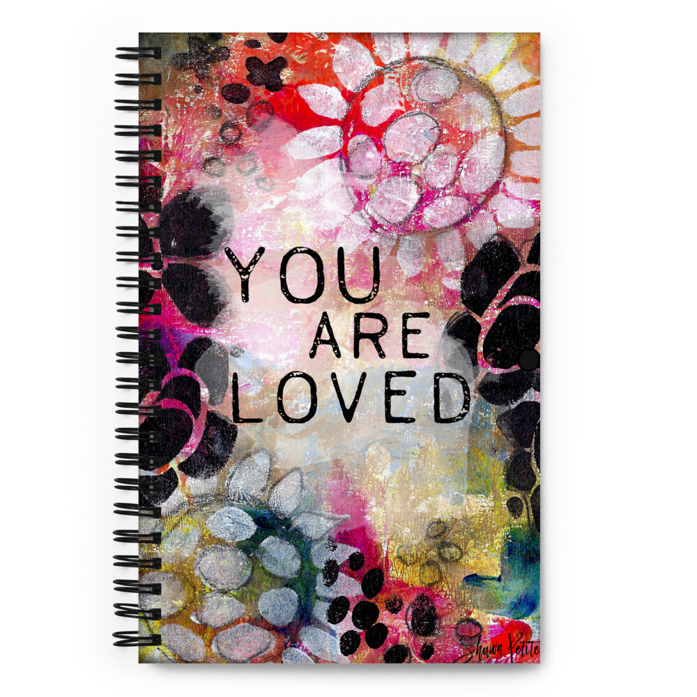 You are Loved Spiral notebook with dotted pages