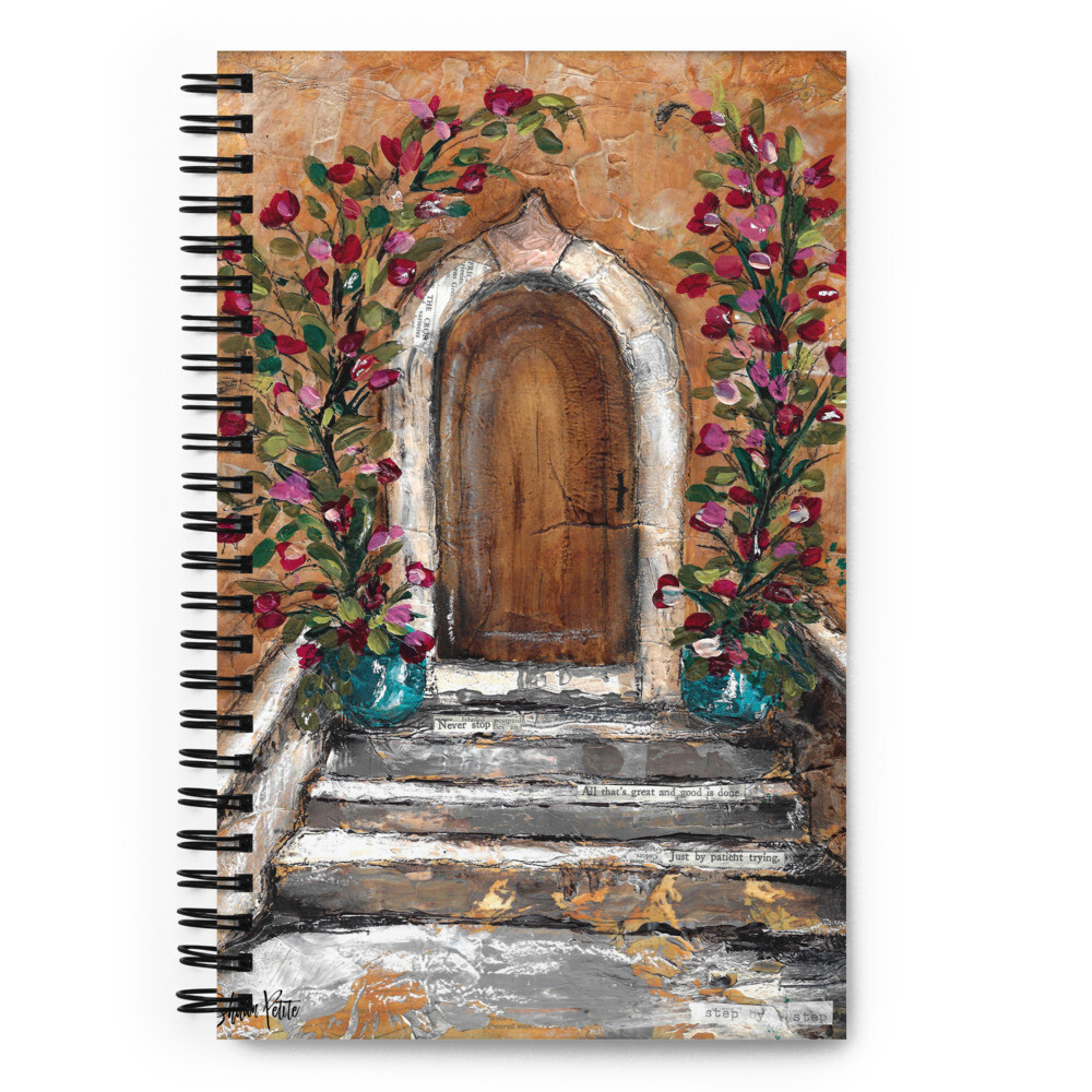 Step by Step Spiral notebook with dotted pages