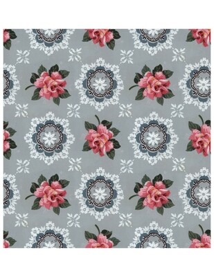 Vintage Wallpaper Pastels and Florals collage papers **INSTANT DOWNLOAD** 8 pages