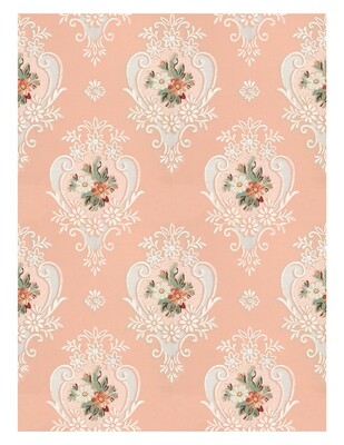 Vintage Wallpaper Pastels and Florals collage papers **INSTANT DOWNLOAD** 8 pages
