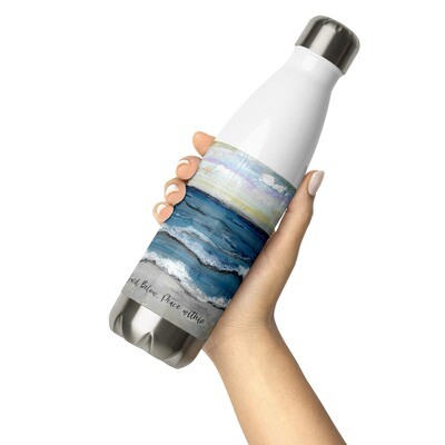 Sky above, sand below, peace within Stainless Steel Water Bottle