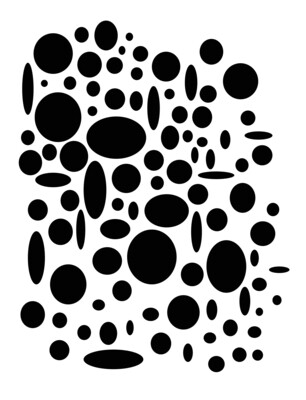 Just Circles 8x10 Stencil