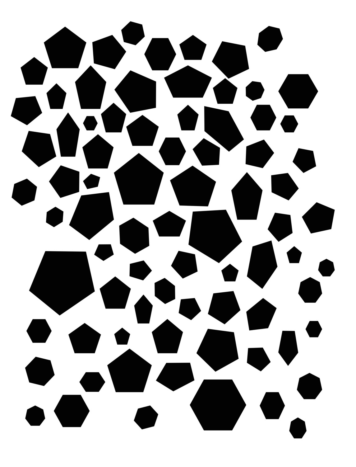 Just Polygons 8x10 Stencil