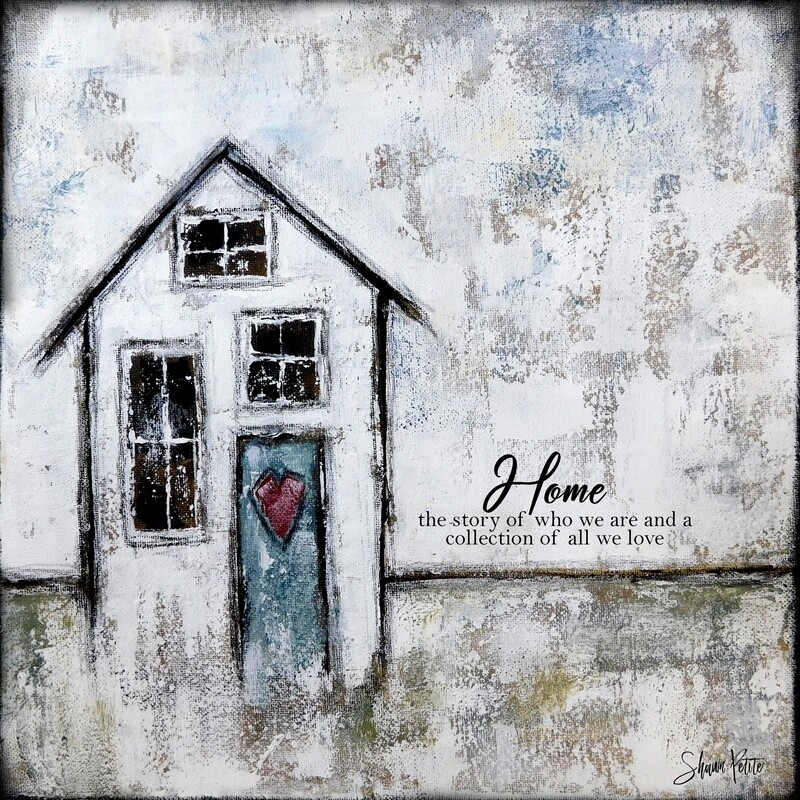 &quot;Home the story&quot; Print on Wood and Print to be Framed