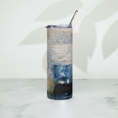 Mingled wonder, Tumbler with lid and straw