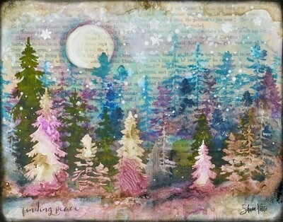 "Finding Peace" Print on Wood and Print to be Framed