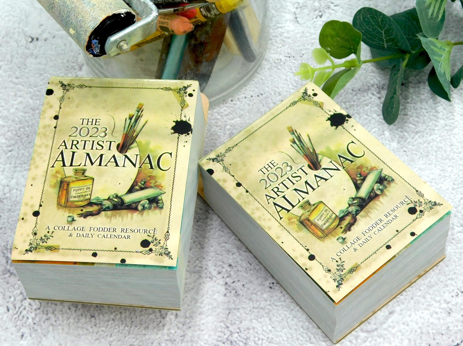SOLD OUT!! 2023 Artist Almanac desk tear off calendar and collage fodder