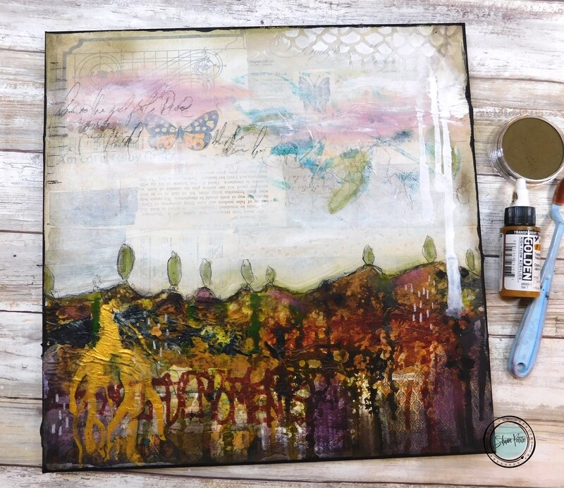 &quot;Emerging&quot; 14x14 mixed media original canvas