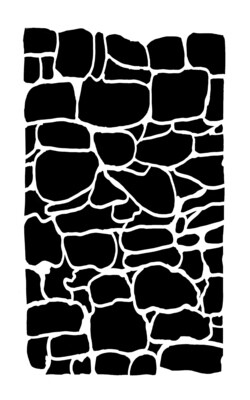 Boulder stencil 5x8