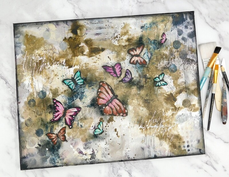 &quot;Freedom to Choose&quot; 16x20 mixed media original canvas