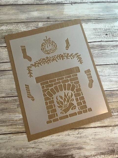 Fireplace maker clearance stencil