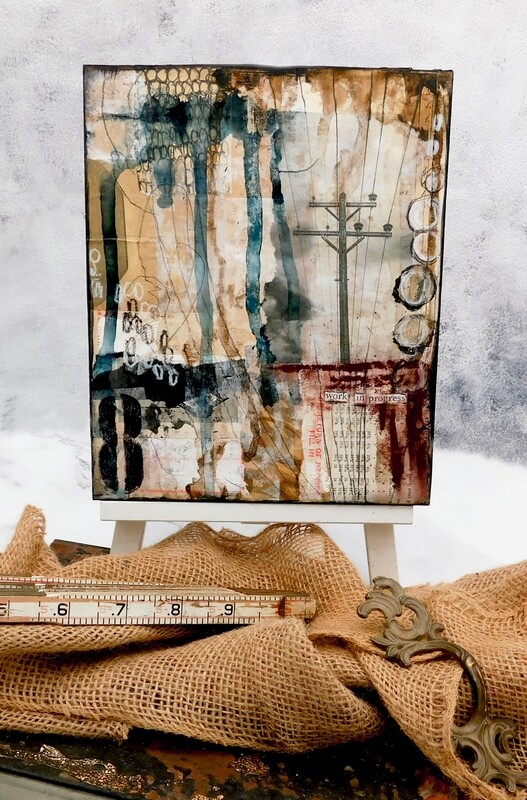 "Work in progress" mixed media 8x10 original "Work in progress" mixed media 8x10 original