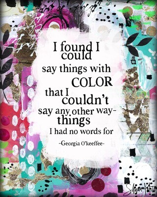 "Say things with color" digital instant download