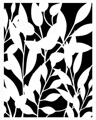 Rambling branches 2 stencil 8x10