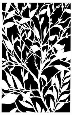 Rambling Branches 1 stencil 5x8