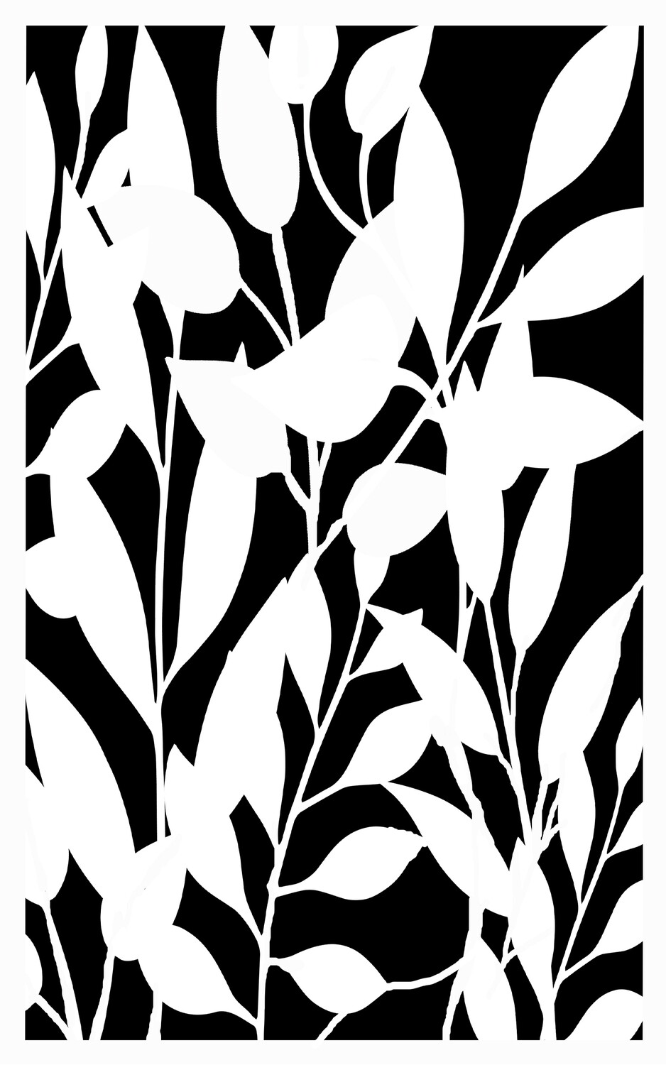 Rambling Branches 2 stencil 5x8