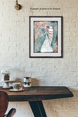 "Angel of Kindness" Print to be Framed