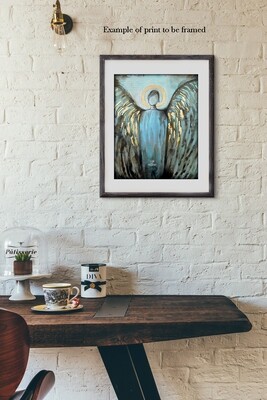 "Angel of possibilities" Print to be Framed