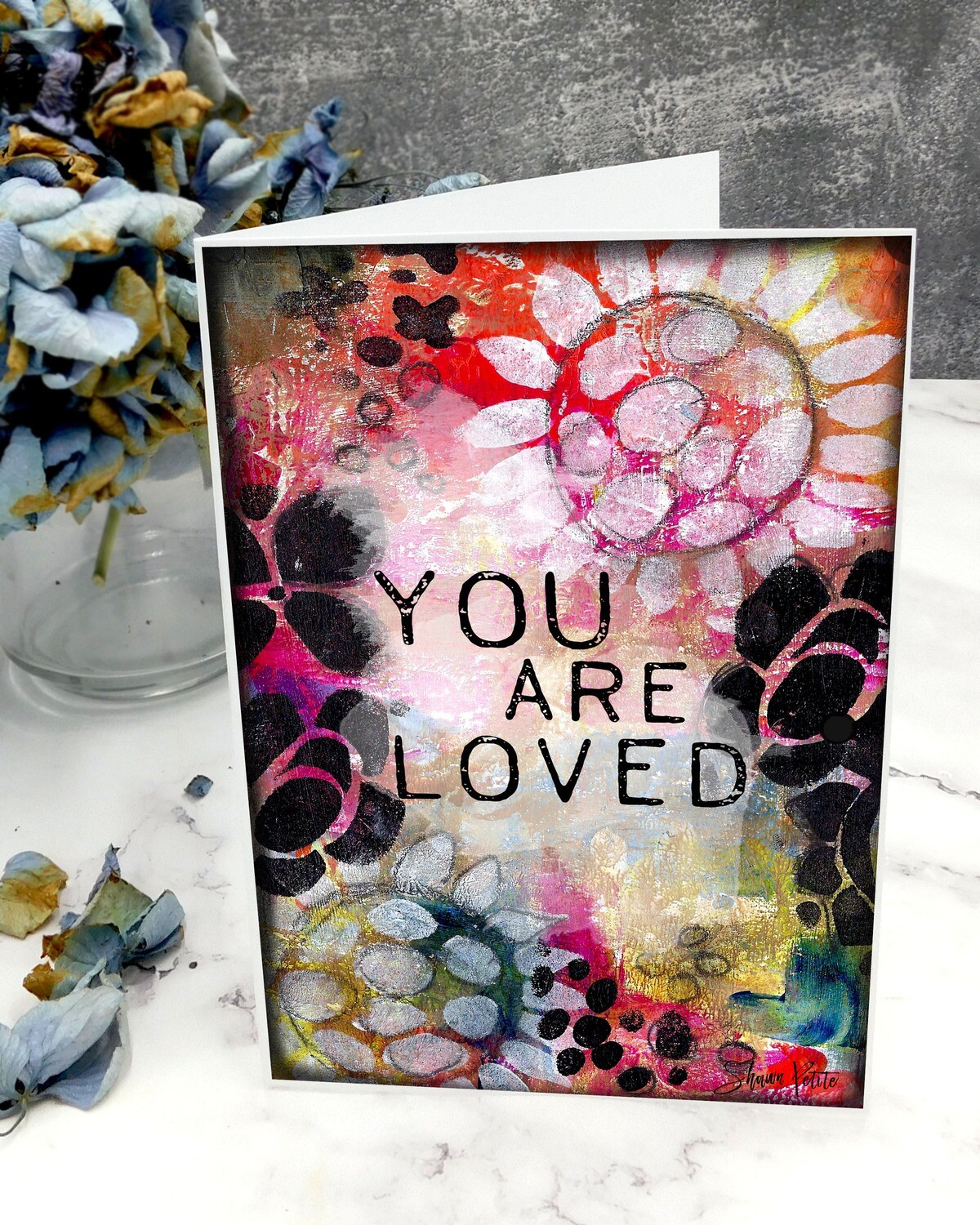 &quot;You are loved&quot; 5x7 card