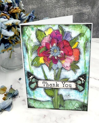"Thank you" card