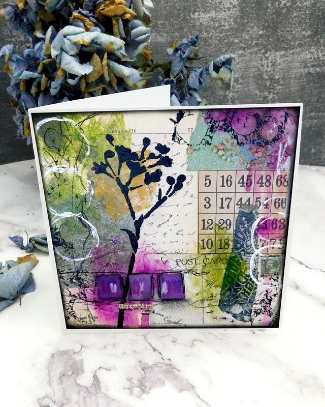 &quot;She found her voice&quot; 6x6 card