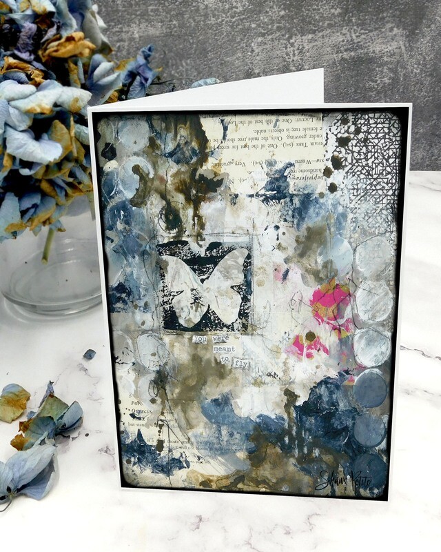 &quot;You were meant to fly&quot; butterfly 5x7 card