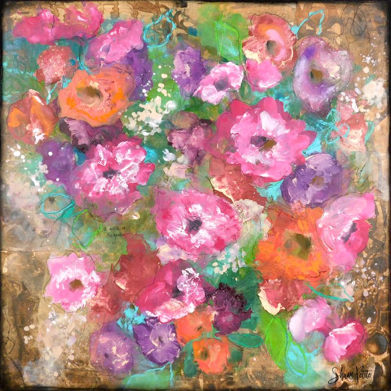 &quot;A walk in the garden&quot; Print to be Framed