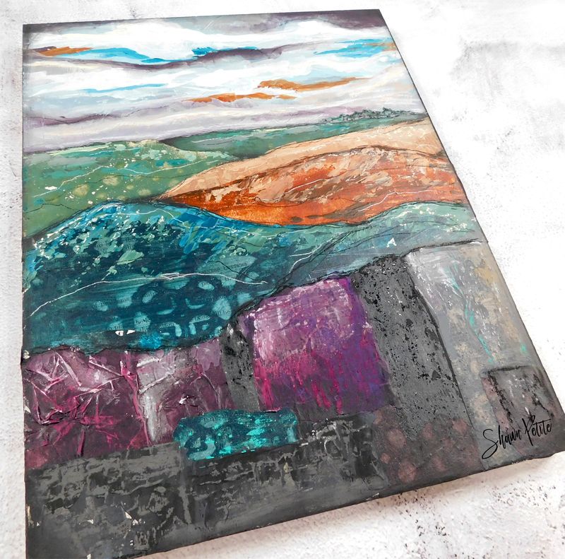 &quot;A place to breath&quot; 11x14 mixed media original