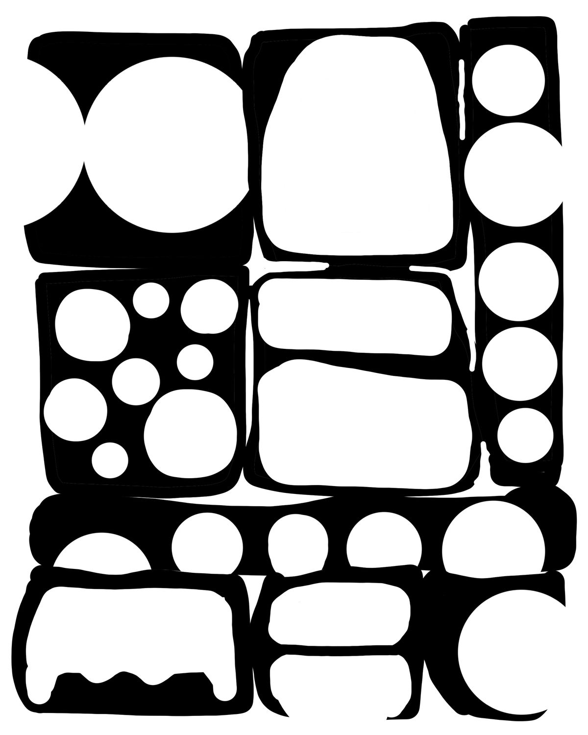 Scrappy  mask stencil 8x10