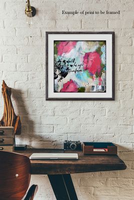 "Soulful Spirit" abstract, Print to be Framed