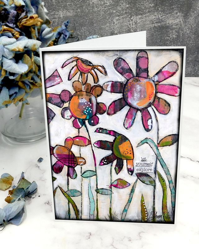 &quot;Let yourself explore&quot; 5x7 card
