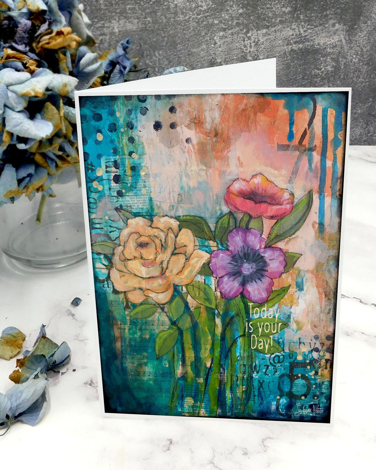 &quot;Today is your day&quot; 5x7 card