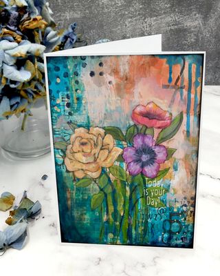 &quot;Today is your day&quot; 5x7 card