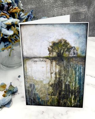 &quot;Happy Birthday&quot; 5x7 tree card