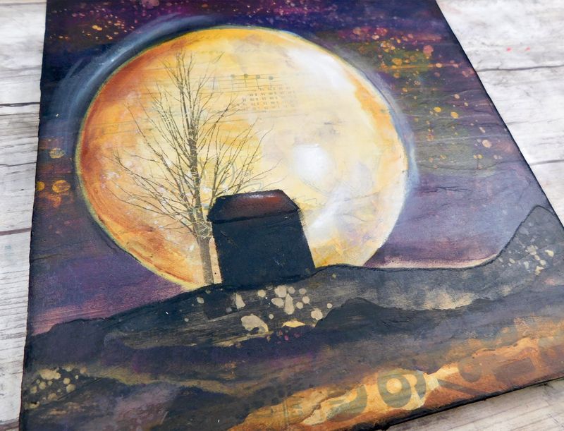 &quot;An invitation to Rest&quot; 8x8 mixed media original