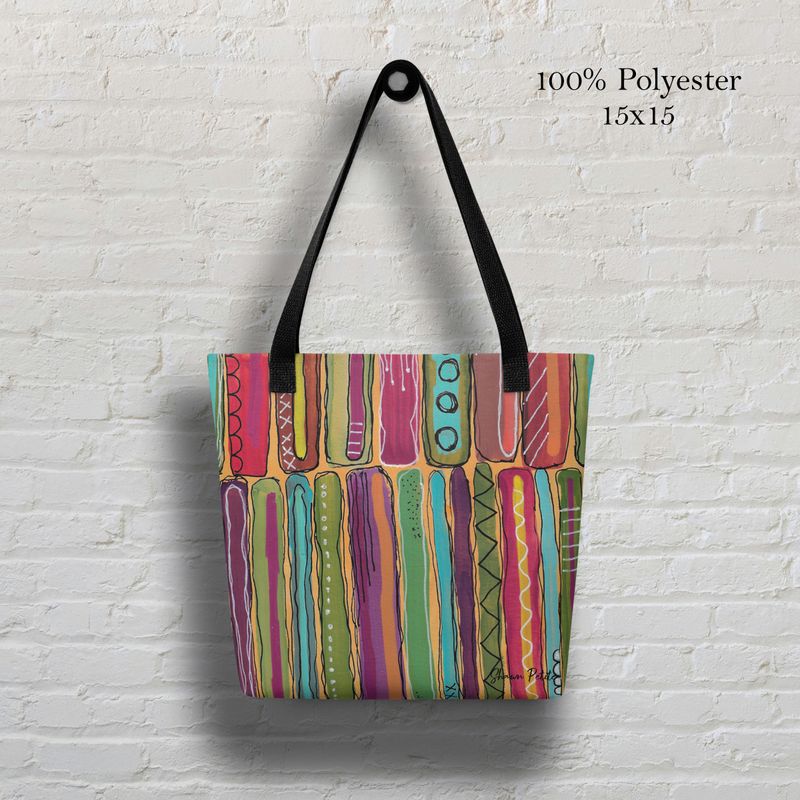 Abstract multi Tote bag