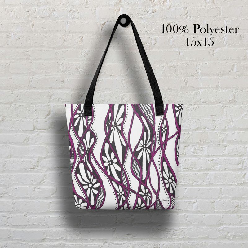 Purple flowers Tote bag