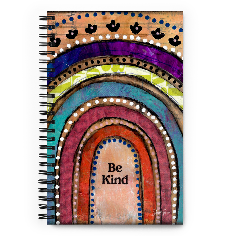 Be Kind spiral notebook with dotted pages
