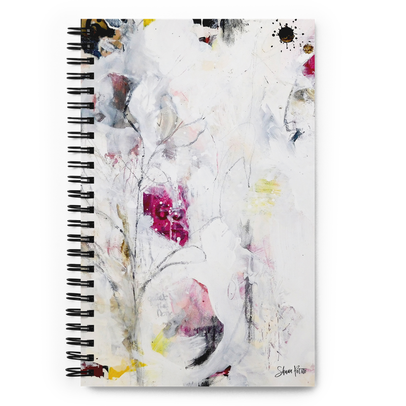 Quiet the noise spiral notebook with dotted pages
