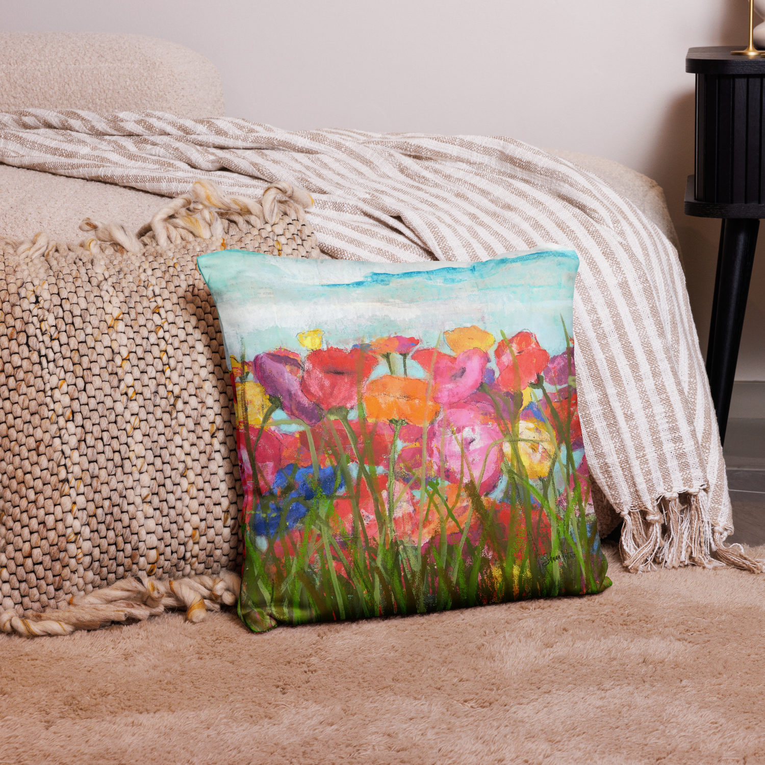 A walk in the sunlight Pillow
