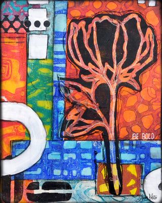 Mixed-media-portrait-flower-abstract-art-print