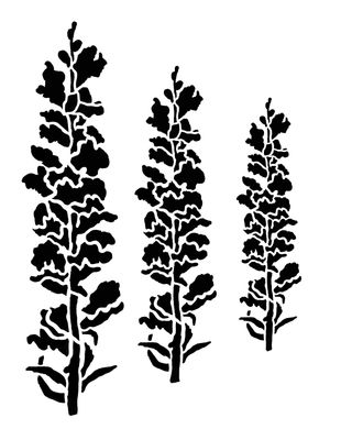 Snapdragon stencil 8x10