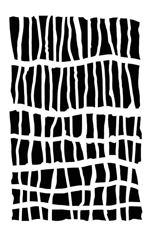 Carvings Straight stencil 5x8