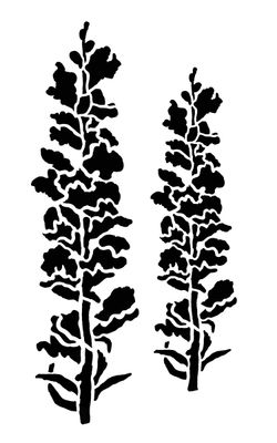 Snapdragon stencil 5x8